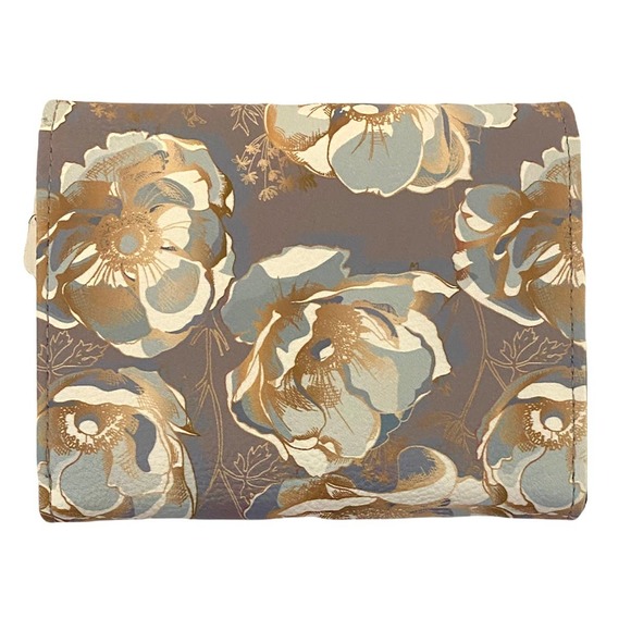 Betsey Johnson Gray Floral Flap Wallet - Picture 2 of 5